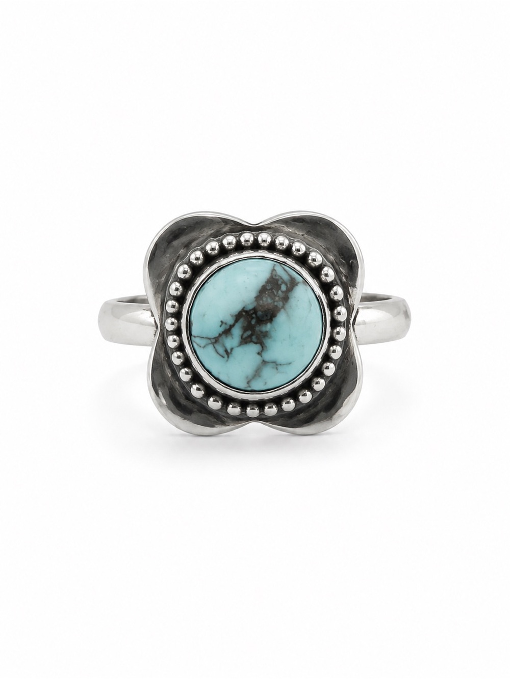 S925 Blue Howlite Ring